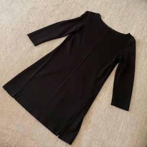 Theory Shift Dress - 3/4 Sleeve - Black - Size S